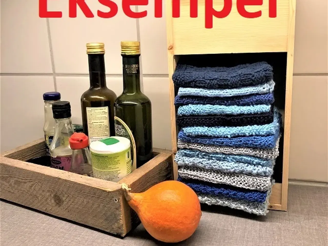 Billede 11 - 2 ens vinkasser i træ.