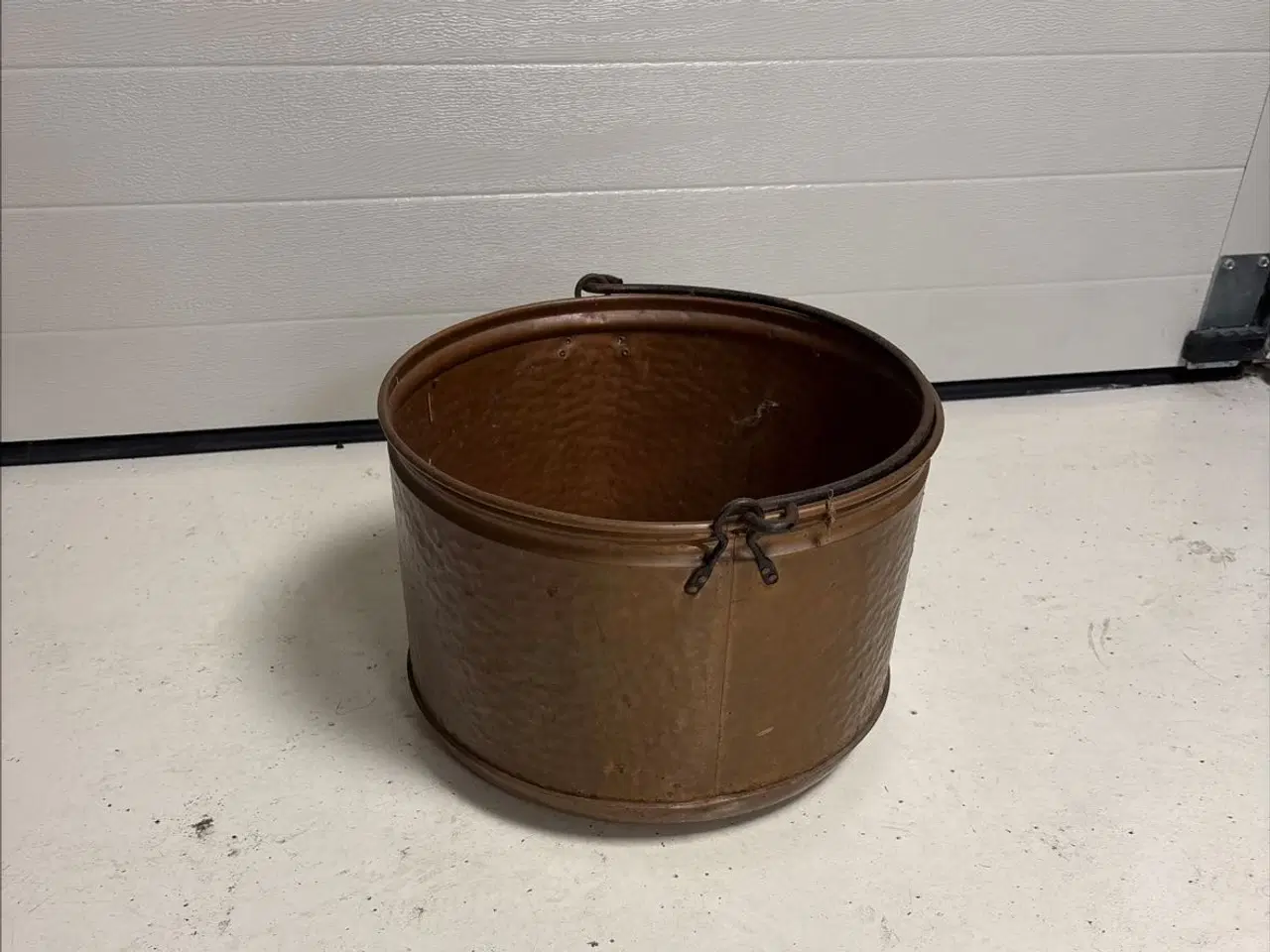 Billede 1 - Kobber brændespand 