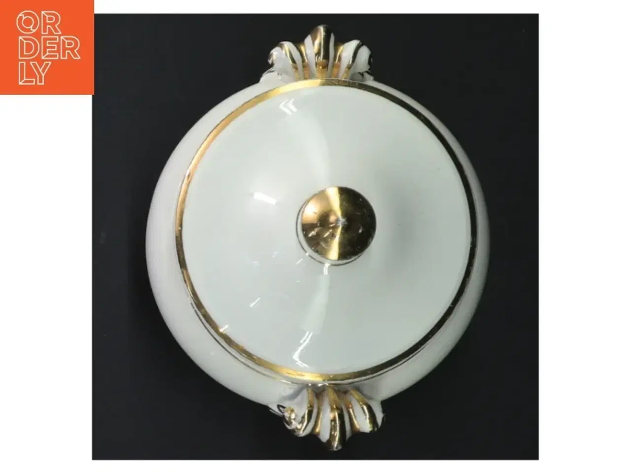 Billede 5 - Porcelæn sukkerskål med låg (str. Ø 13 cm)