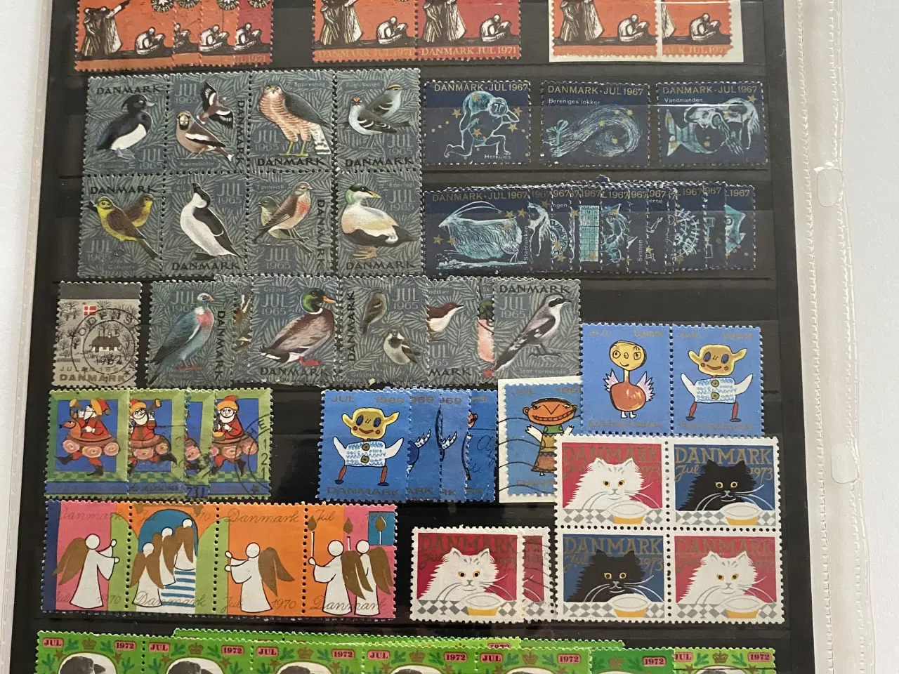 Billede 14 - Danmark julefrimærker ark og enkelte mærker