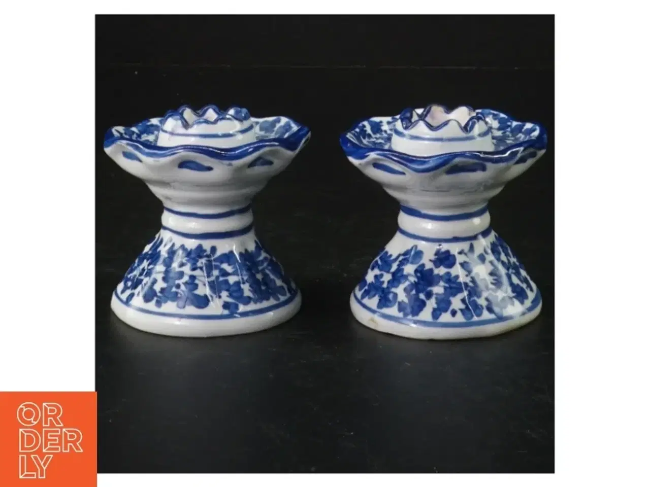 Billede 1 - Porcelænslysestager (str. H 6 cm)