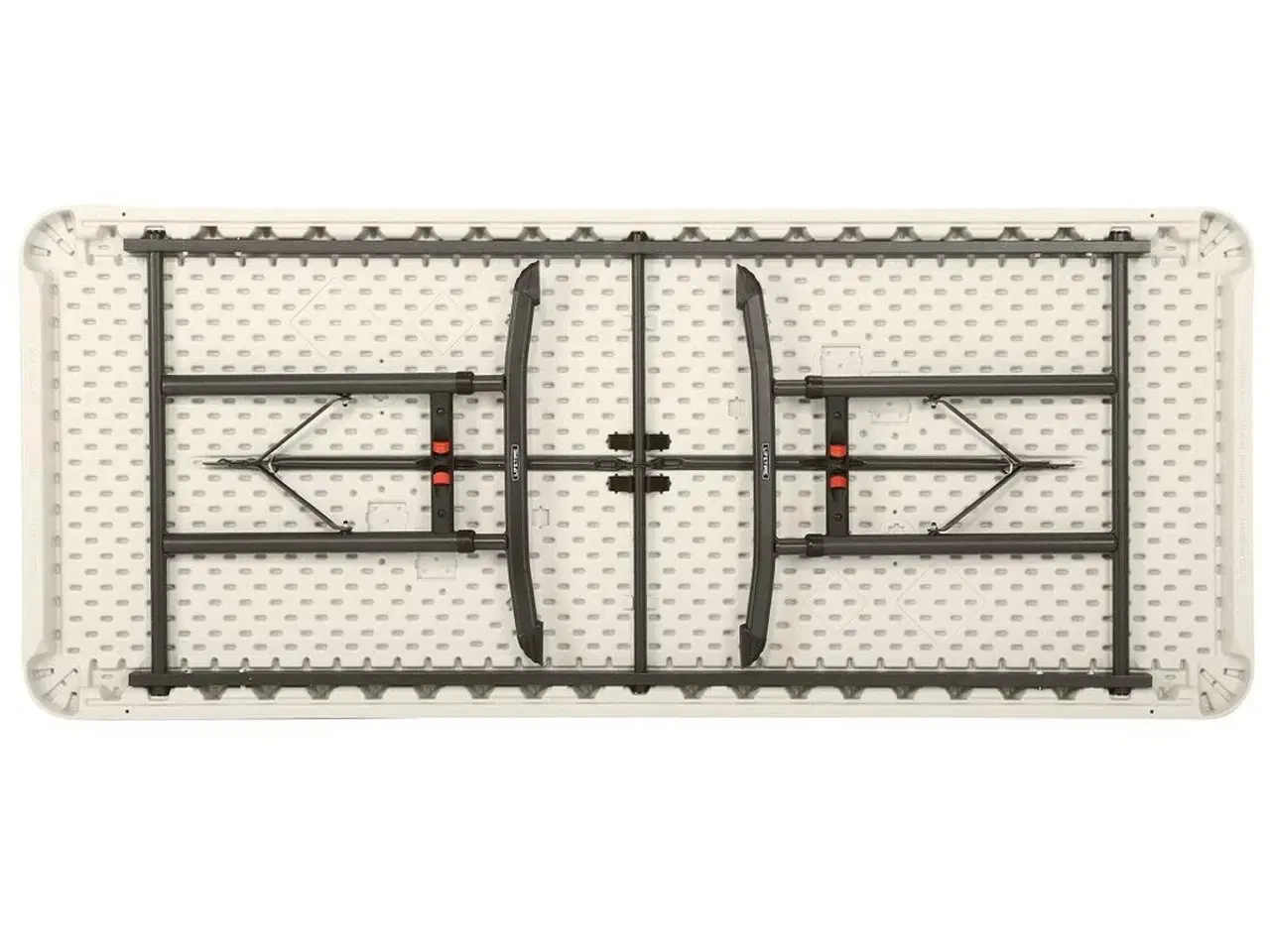 Billede 6 - Lifetime sammenklappeligt bord - hvid stål/plast, 183 × 91 cm