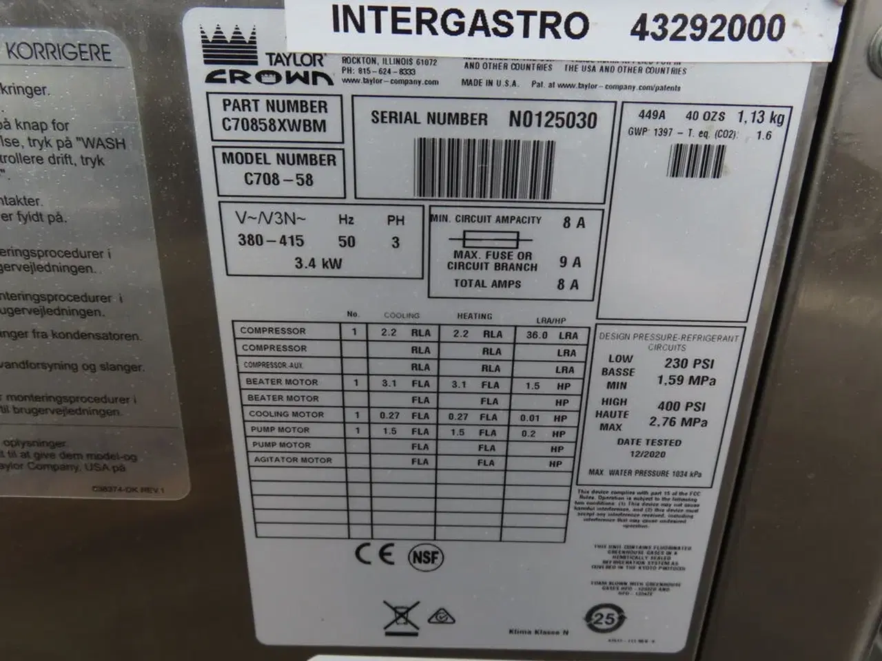 Billede 8 - Softice maskine TAYLOR CROWN C708-58