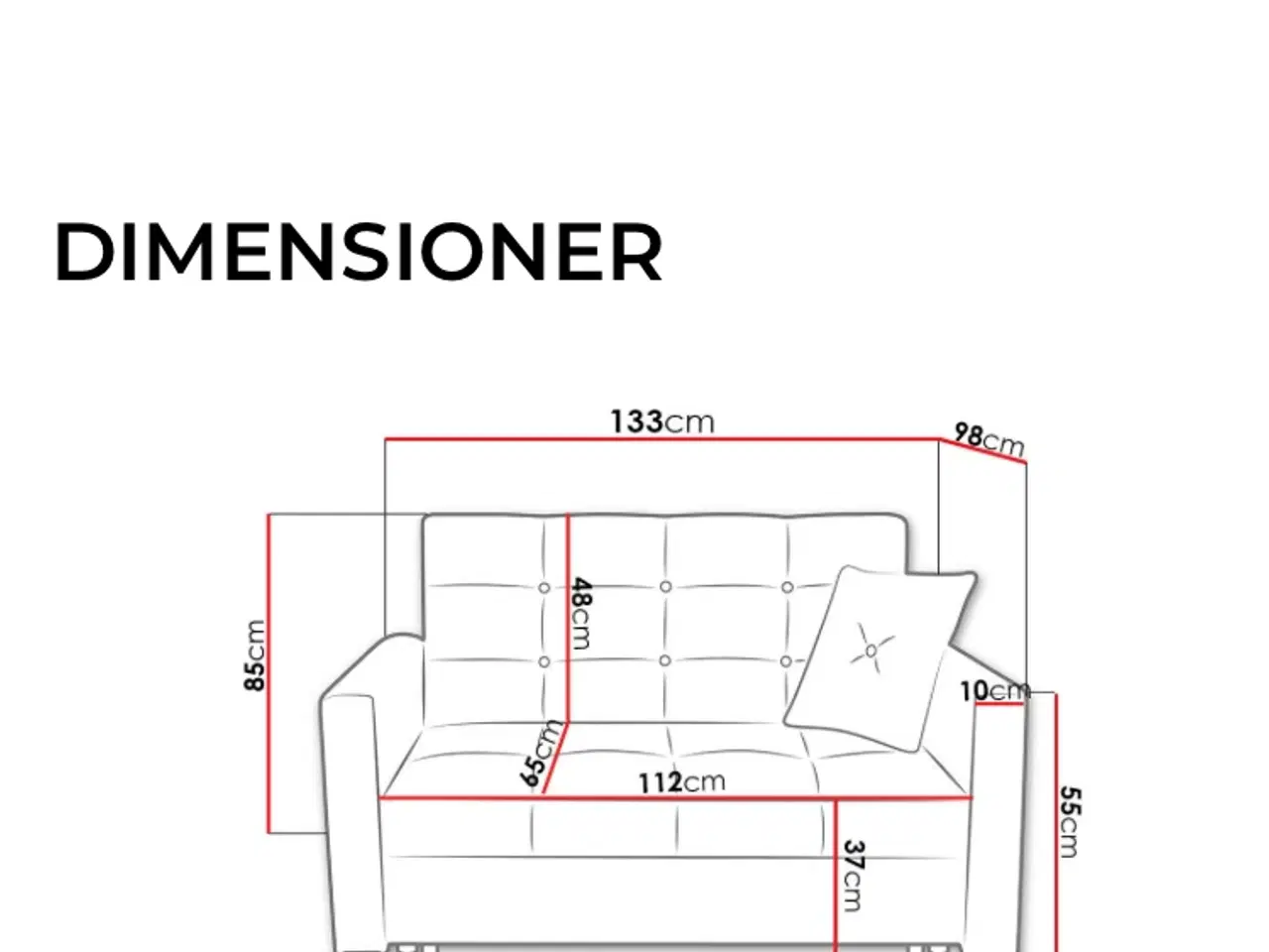 Billede 4 - Sovesofa, lille 2 personers sofa