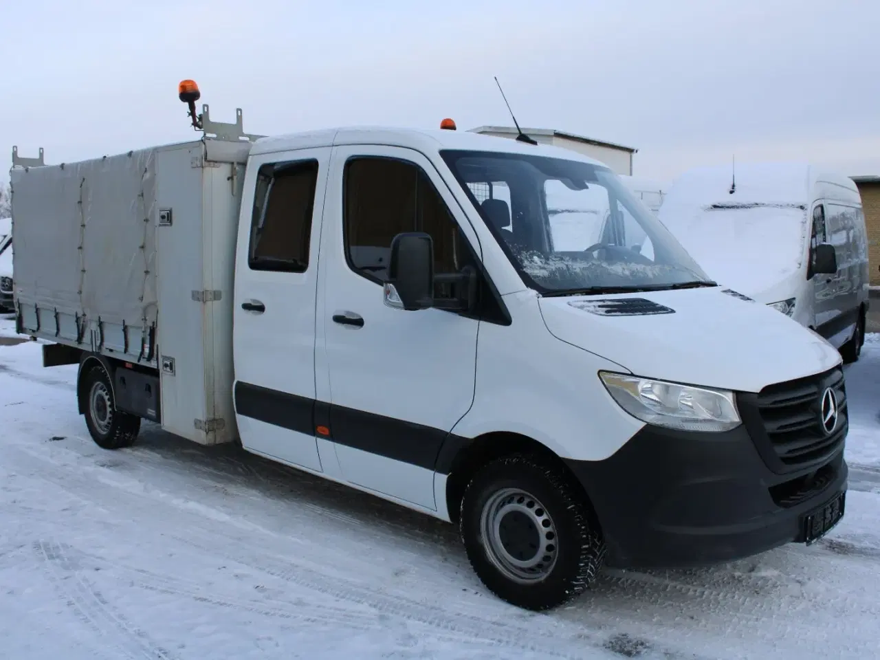 Billede 2 - Mercedes Sprinter 316 2,2 CDi A3 Mandskabsvogn m/lad RWD