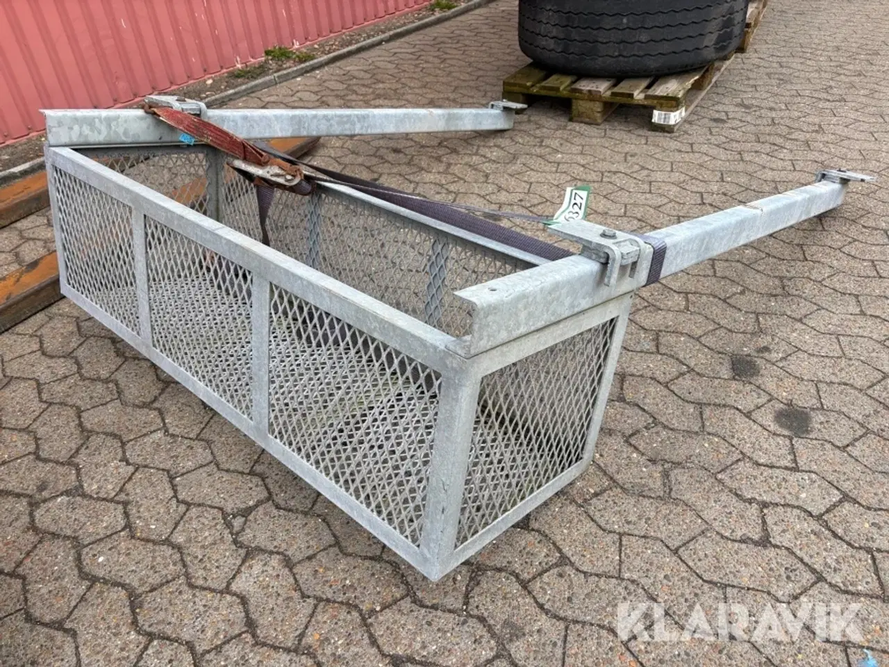 Billede 1 - Opbevaringskurv til under trailer - galvaniseret