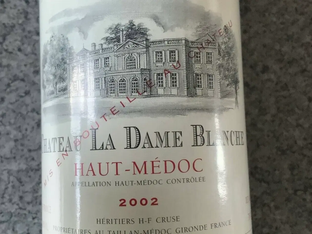 Billede 2 - Rødvin, 2002 Haut-Medoc Chateau La Dame Blanche