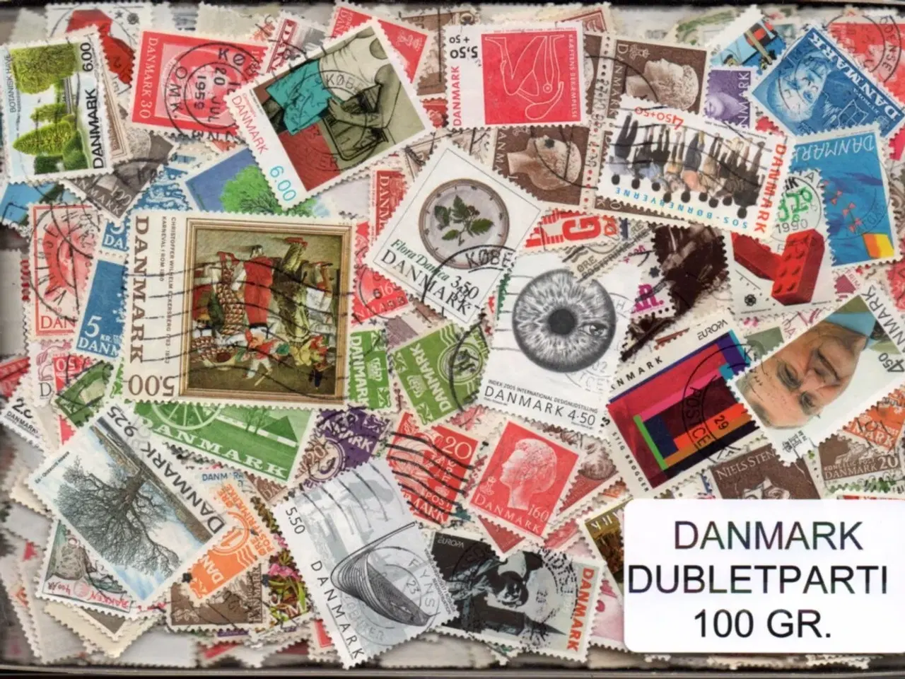 Billede 1 - Danmark Dubletparti 100 g. - Nyt parti - Hjemkommet 2 - 12 - 2020