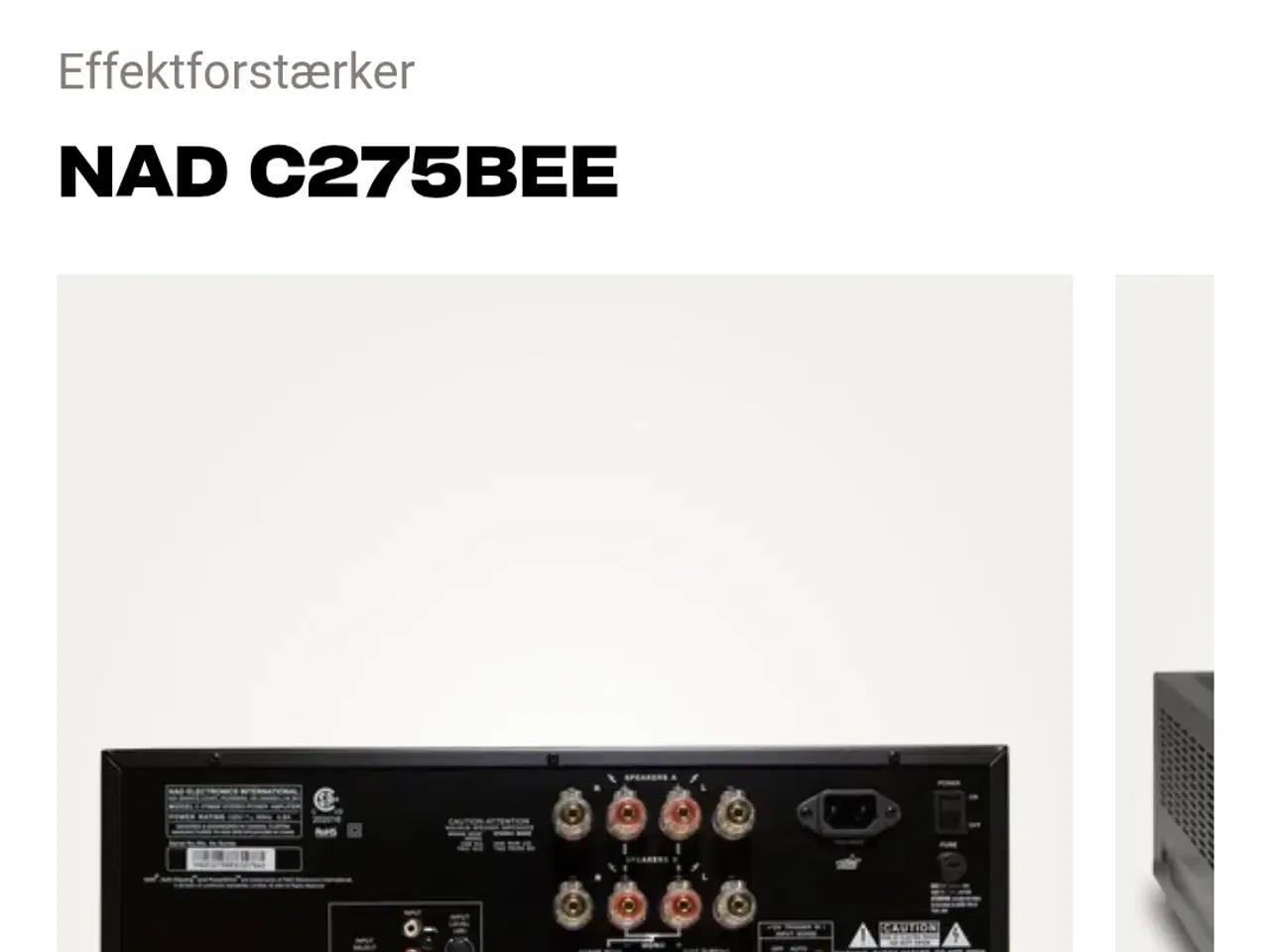 Billede 3 - Nad C 275 Bee