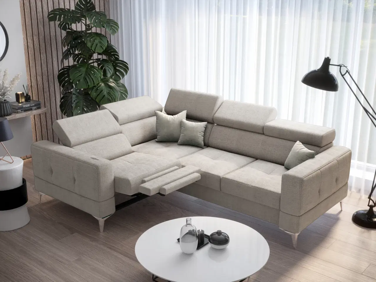 Billede 1 - TUTSEPI RELAX HJØRNESOFA MED SOVEFUNKTION 185X250