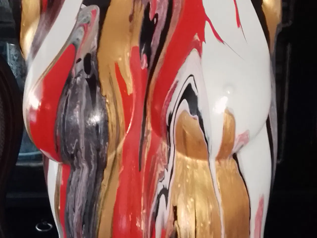 Billede 2 - Dekorerede glasvaser fra eget atelier