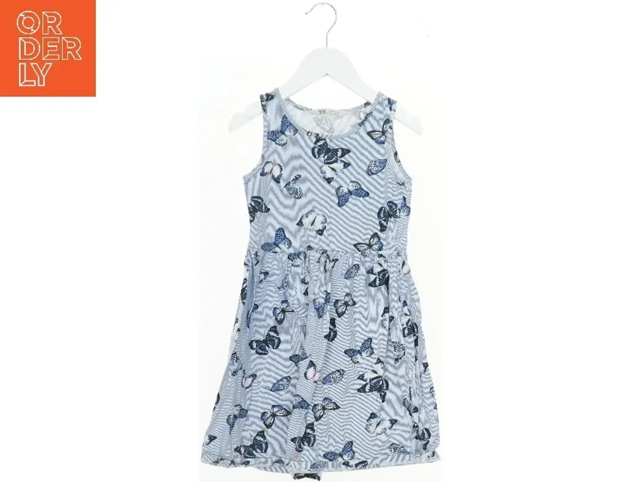 Billede 1 - Sommerkjole med sommerfuglemønster fra H&M (str. 134)