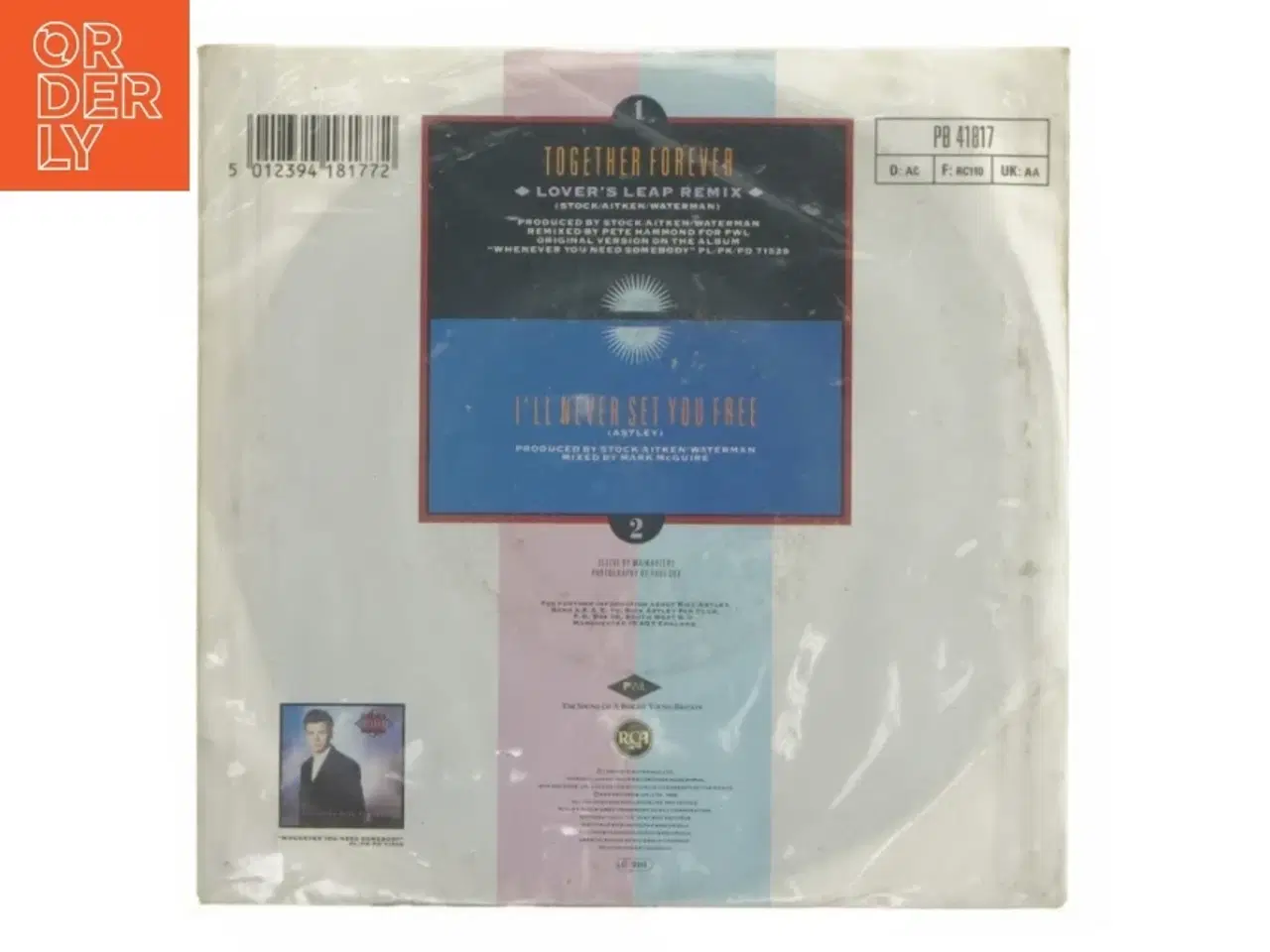 Billede 3 - Rick Astley - Together Forever Vinyl fra RCA