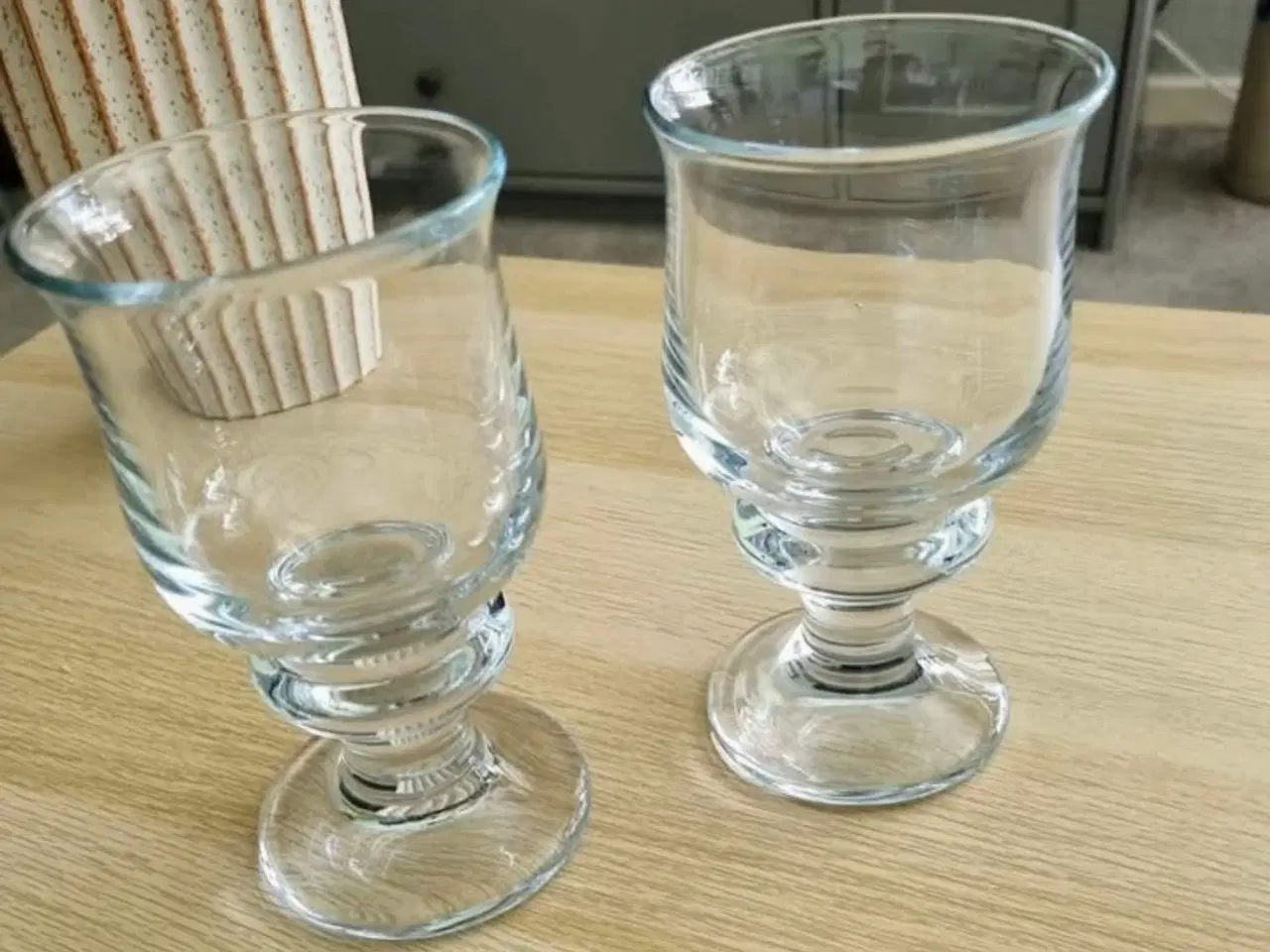 Billede 2 - Holmegård Tivoliglas: 2 ølglas +3 snapseglas 