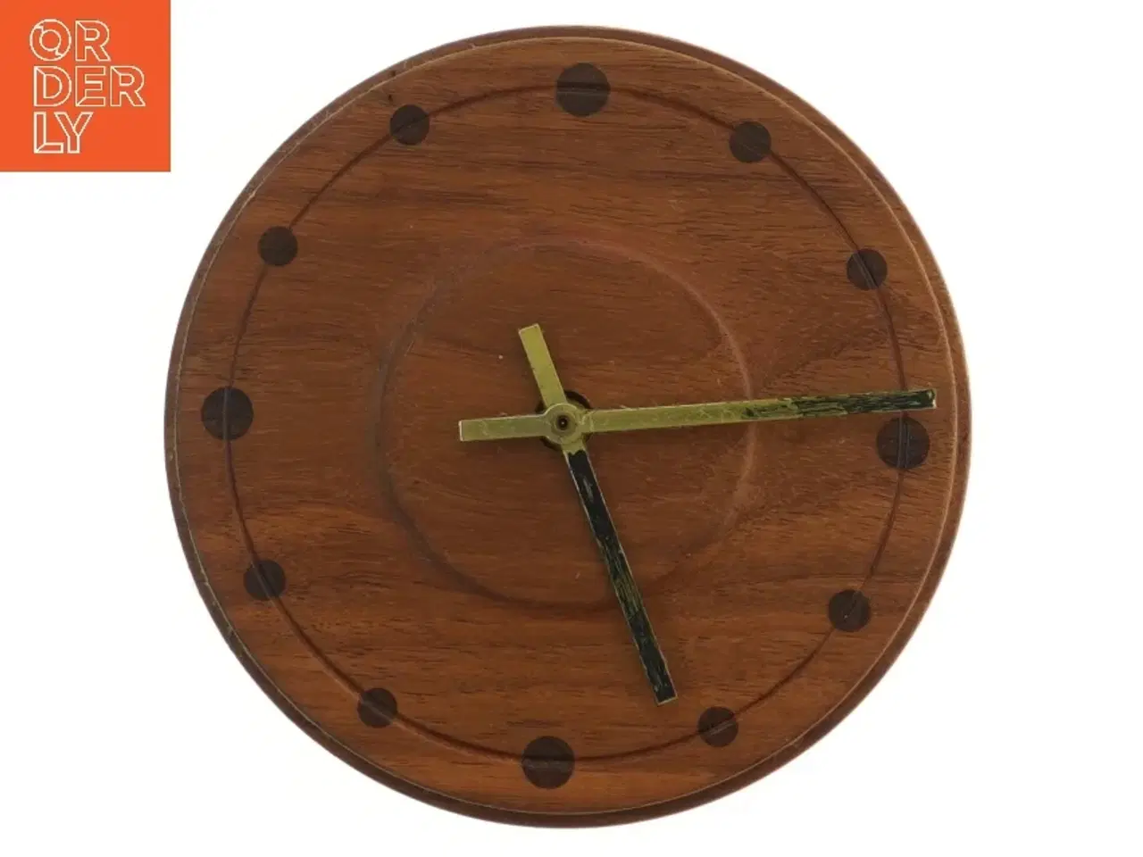 Billede 1 - Vægur i træ (str. Ø 20 cm)