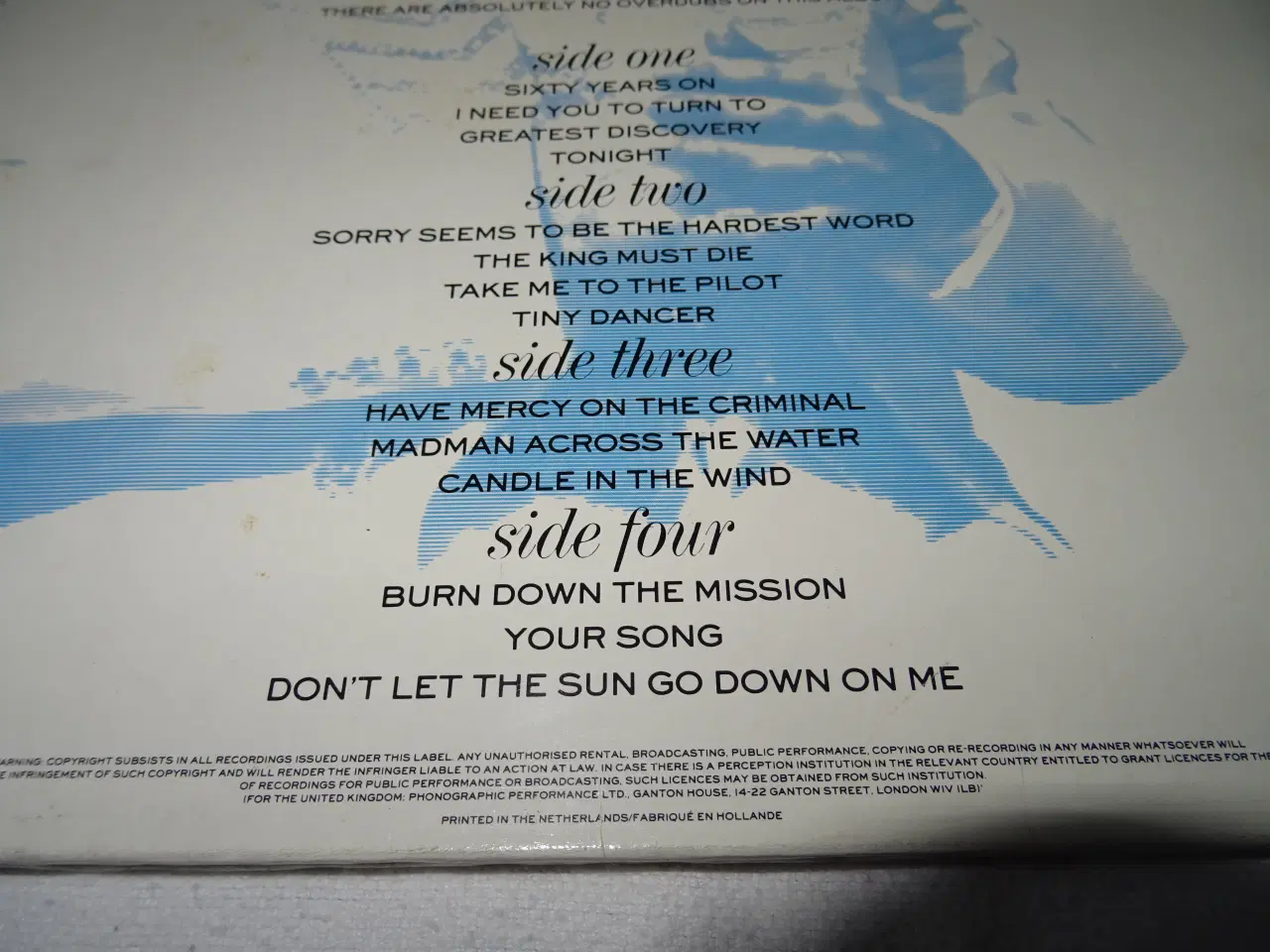 Billede 3 - Lp Elton John live in Australia