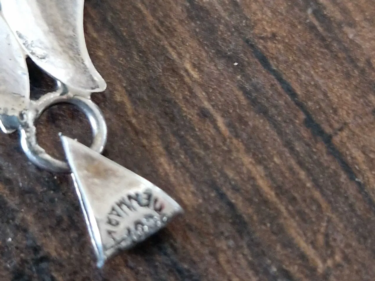 Billede 6 - Antik sølv vedhæng med rav. COF