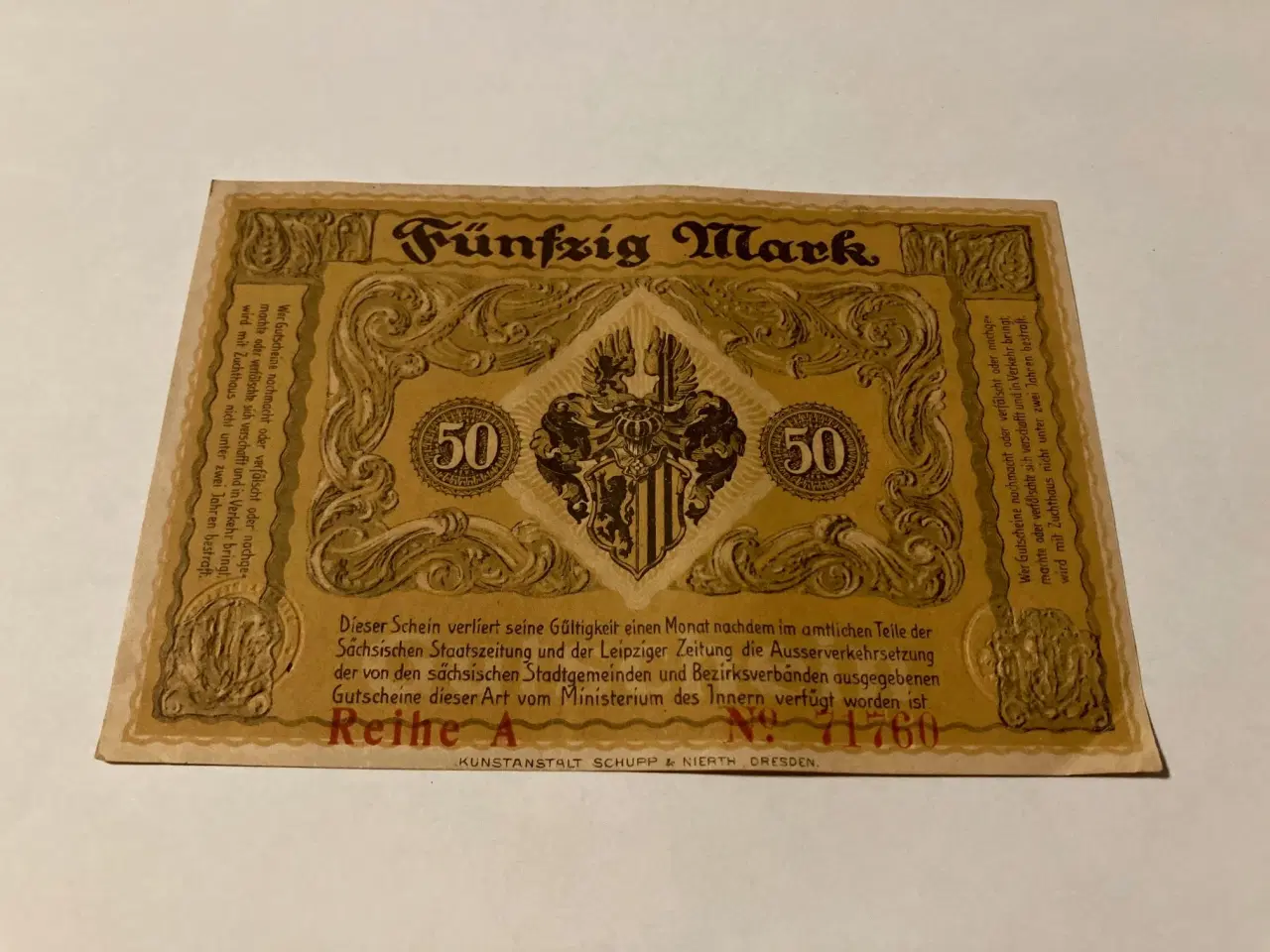 Billede 2 - 50 Mark Dresden 1918 Germany