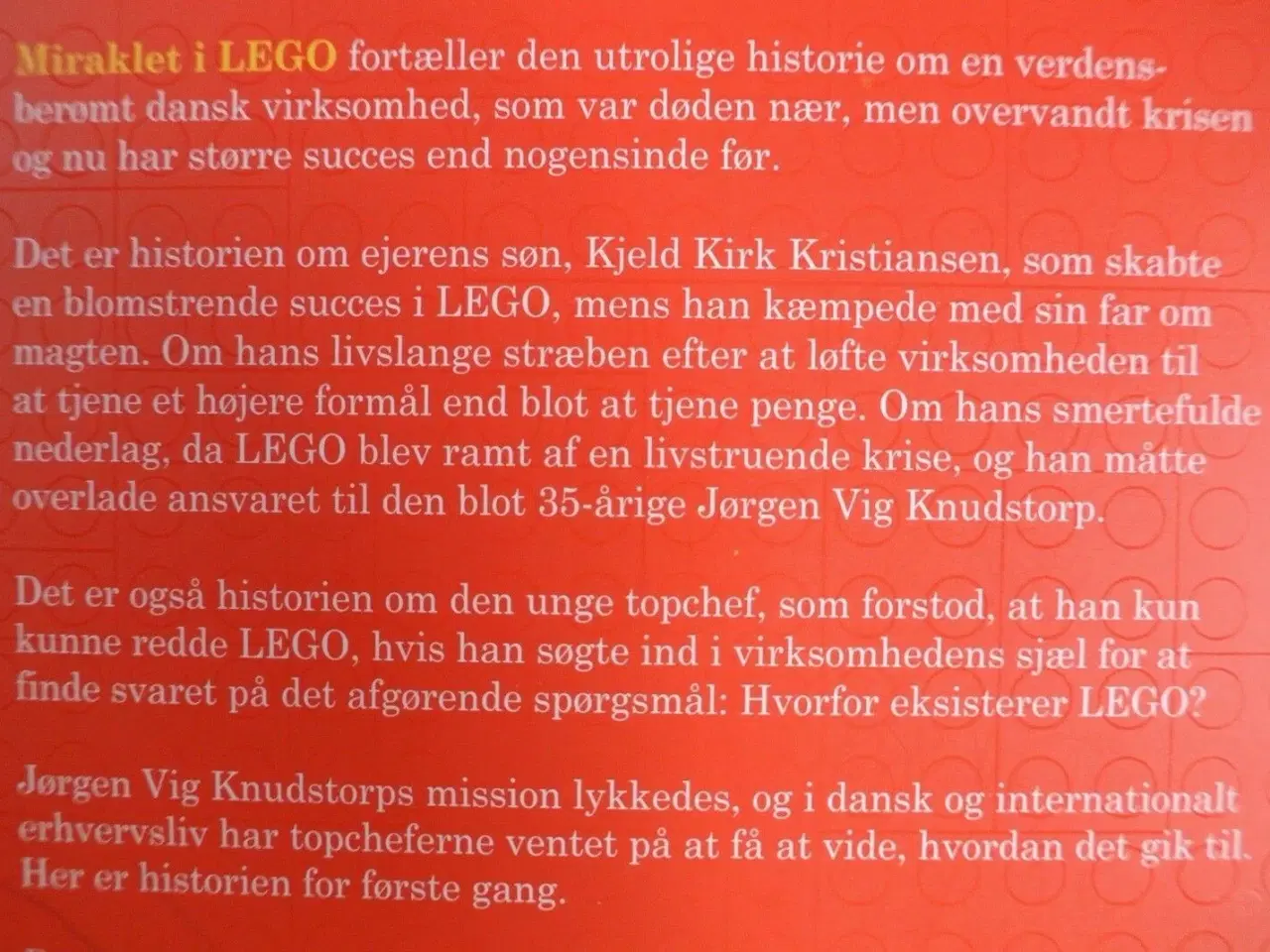 Billede 3 - miraklet i lego, Af niels lunde, emne: anden kateg