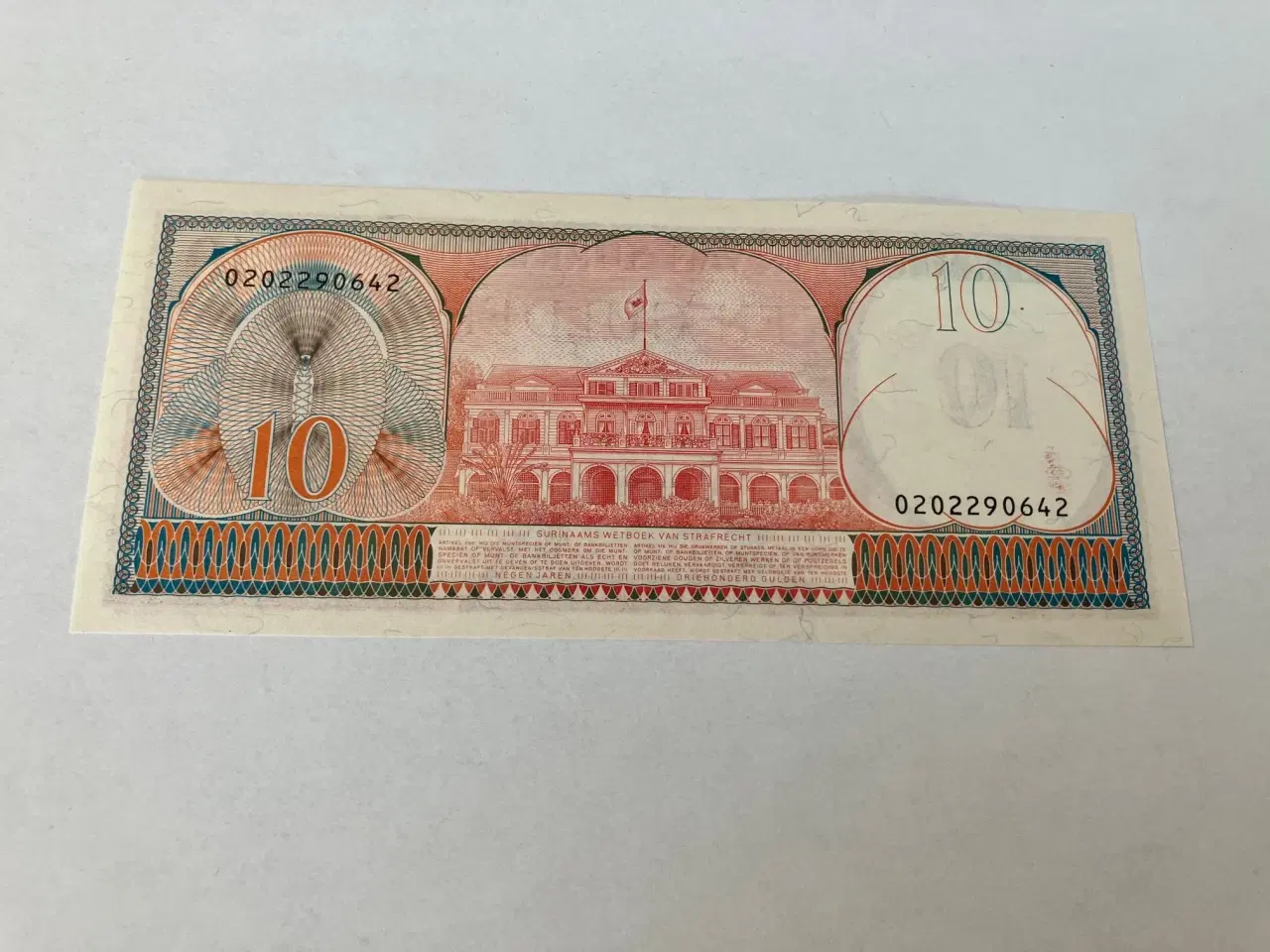 Billede 2 - 10 Gulden Suriname 1982