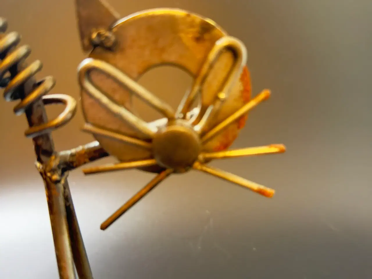 Billede 5 - Vintage håndlavet metal kat – scrap art – 26 cm