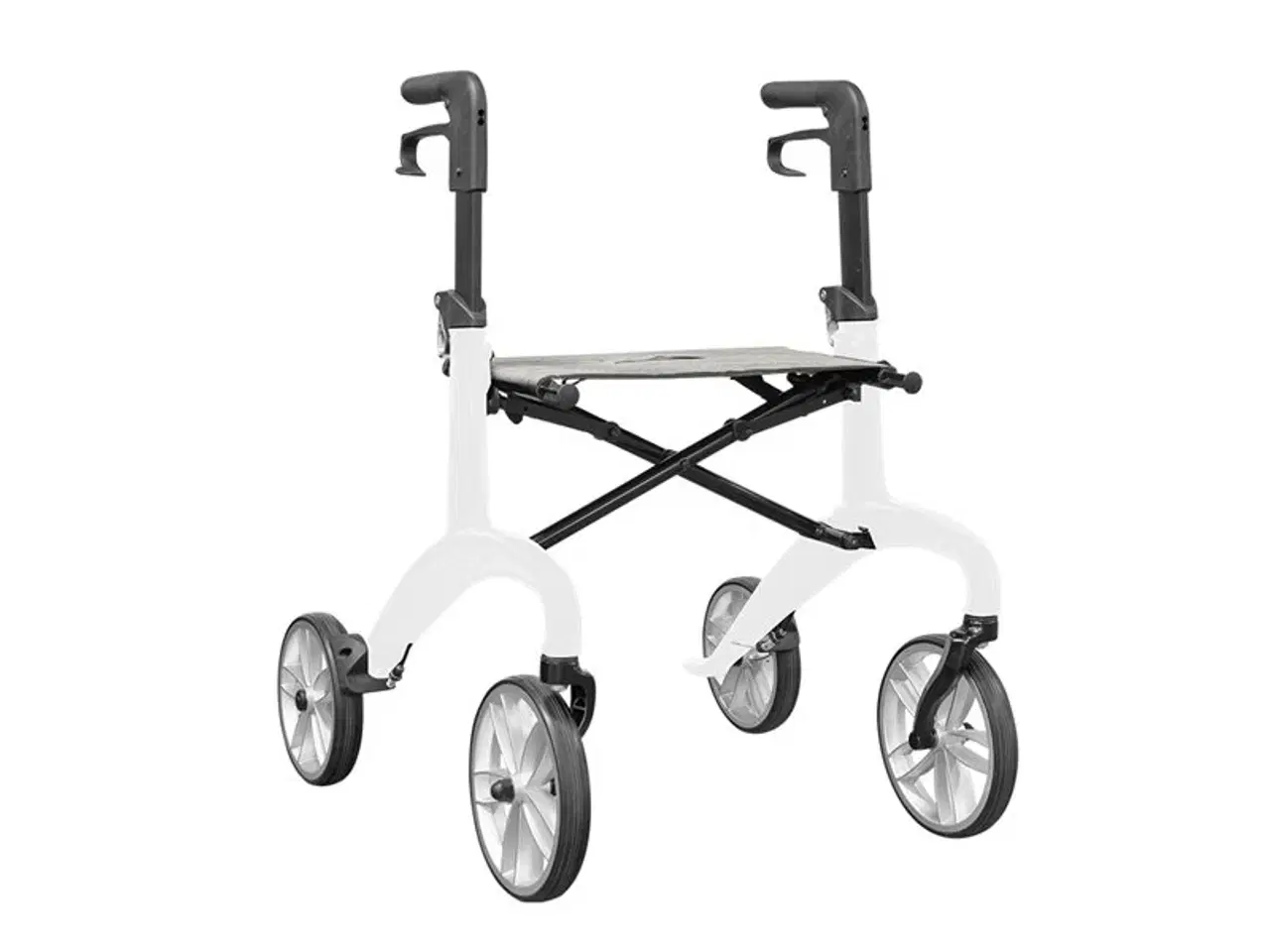 Billede 1 - Lindebjerg Rollator - HF-350 letvægts - Hvid - Inkl. tilbehør