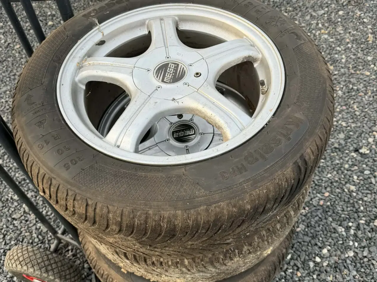Billede 2 - 16" Alufælge Mega Wheels med Kleber vinterdæk
