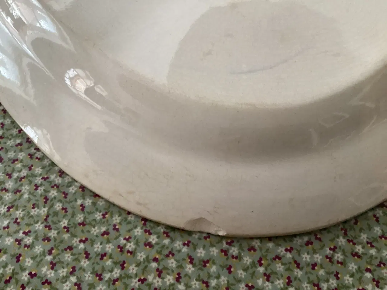 Billede 4 - Stort blå musselmalet fad