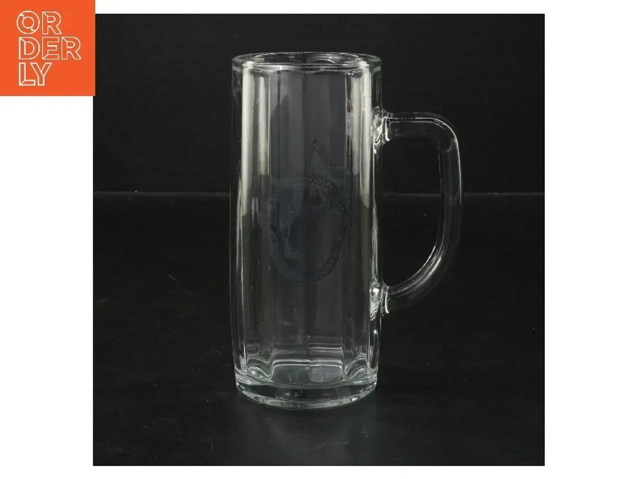 Billede 1 - Højt krus med hank, oplagt som vase eller til øl  (str. 15x6,5 cm)