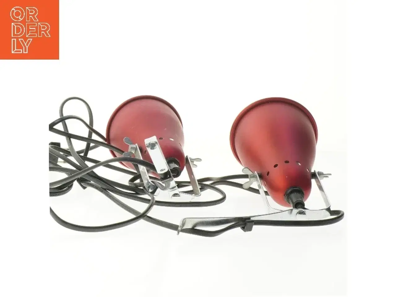 Billede 4 - Røde clipslamper fra IKEA (str. 19 cm)