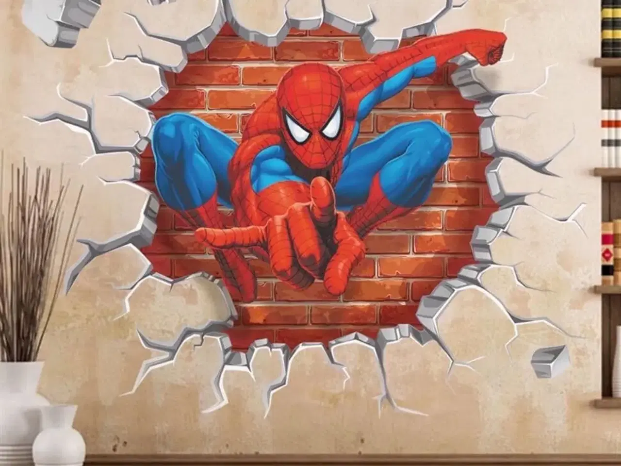 Billede 1 - Spiderman wallstickers wallsticker med Spiderman