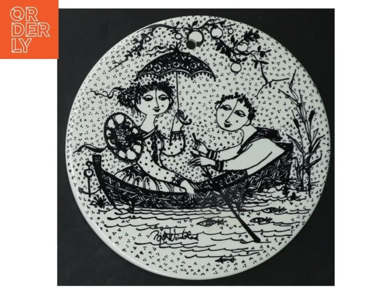 Billede 6 - Bjørn Wiinblad porcelænstallerkener fra Nymlle (str. Ø. 15 cm. 6 styk)