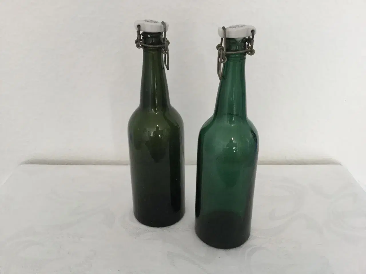 Billede 1 - Gl grønne patentpropflasker