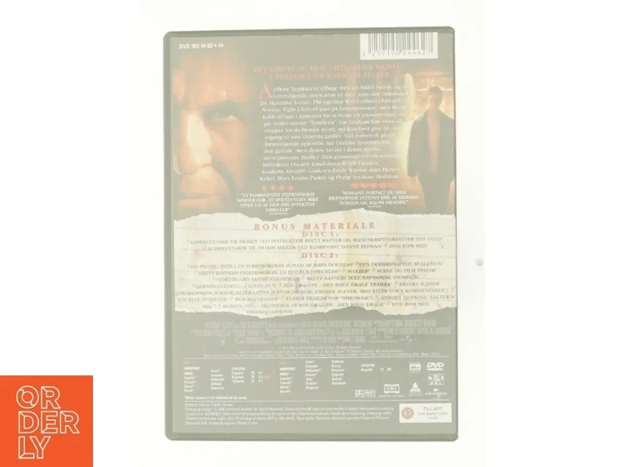 Billede 2 - Red Dragon fra DVD