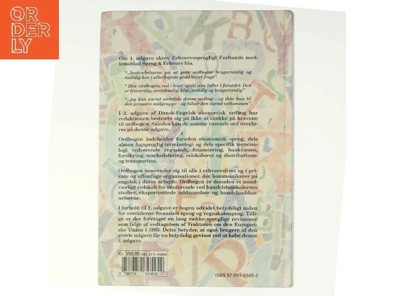Billede 3 - Dansk-engelsk økonomisk ordbog af Annemette Lyng Svensson (Bog)