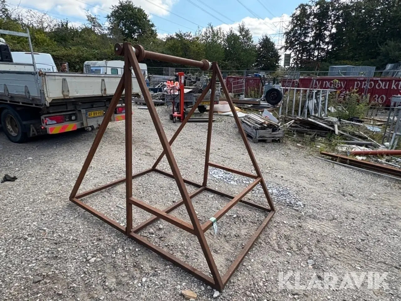 Billede 4 - Kabel rullestativ til trailer