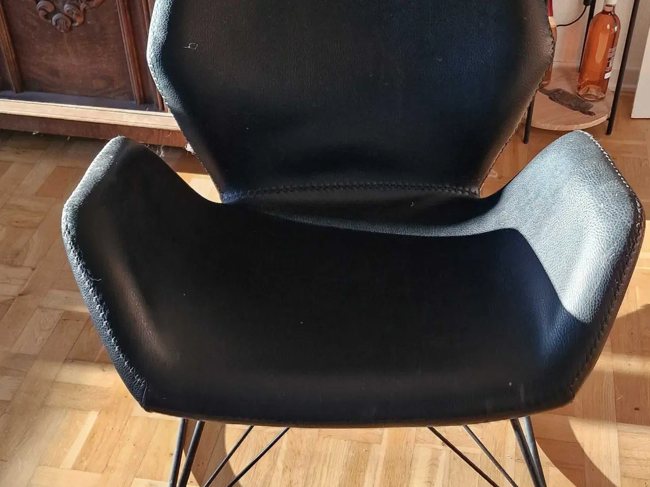 Billede 1 - Gyngestol i læder