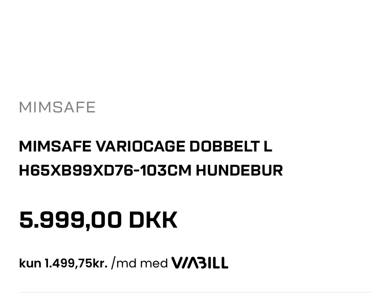 Billede 1 - Hunde transportbur