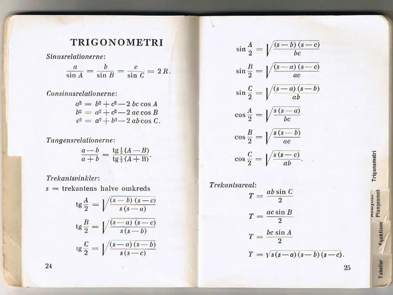 Billede 2 - Matematisk formelsamling
