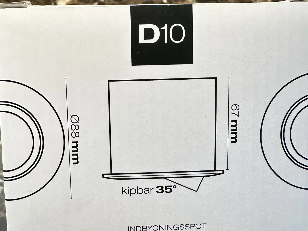Billede 3 - Udendørs mat Hvid GU10 spot i stilrent design