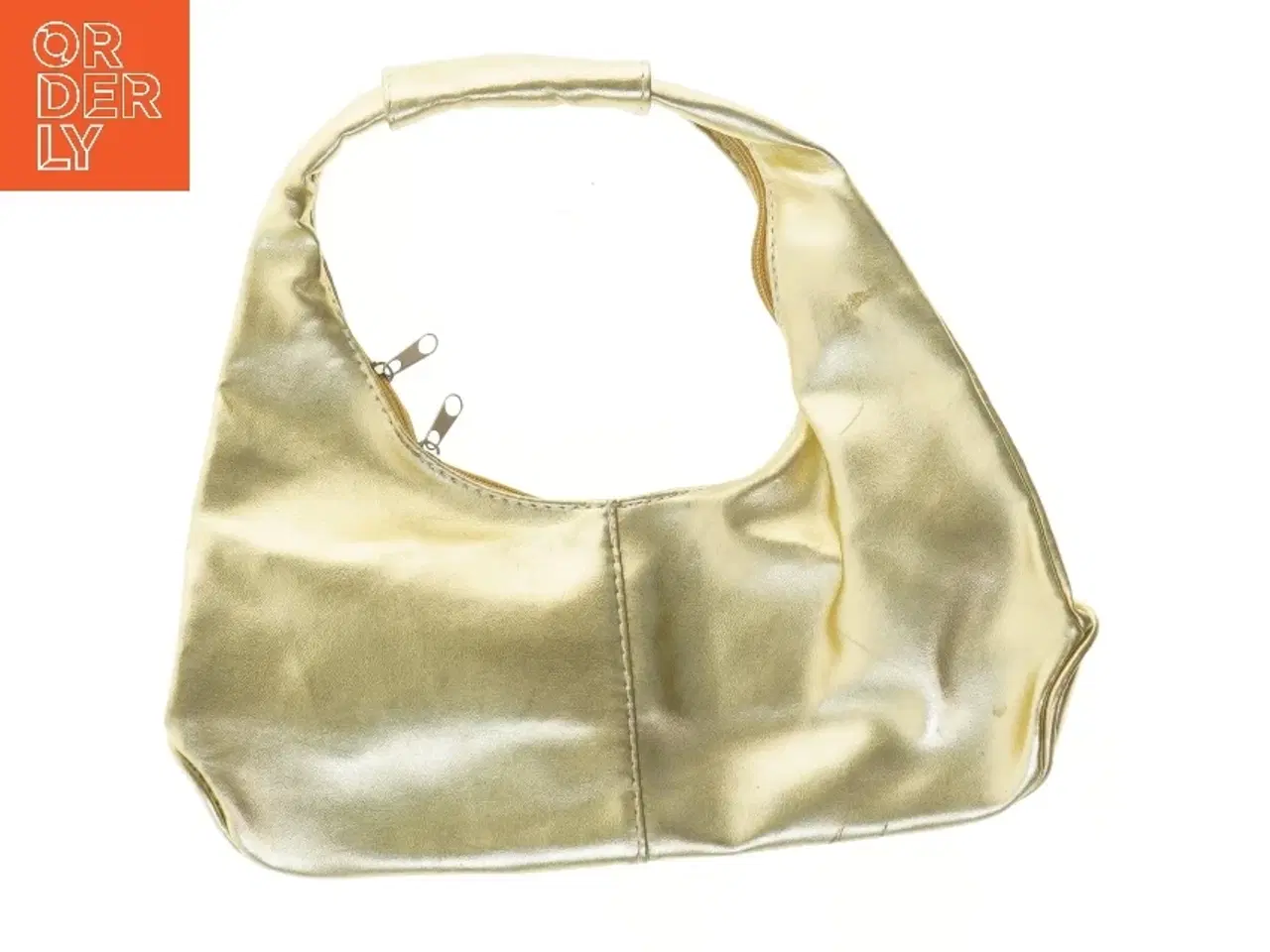 Billede 2 - Guld håndtaske (str. 33x30 cm)