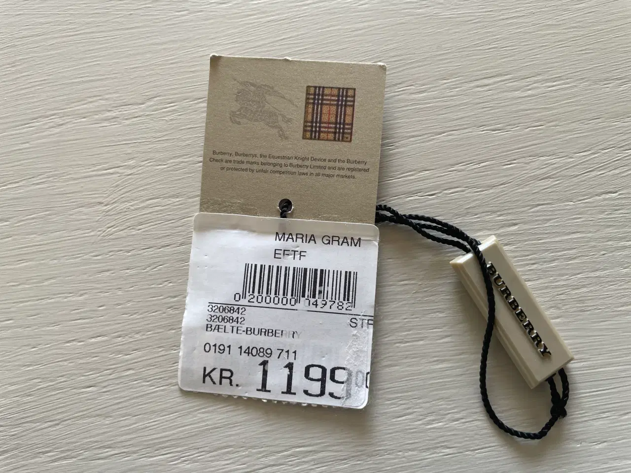 Billede 2 - Burberry bælte. 