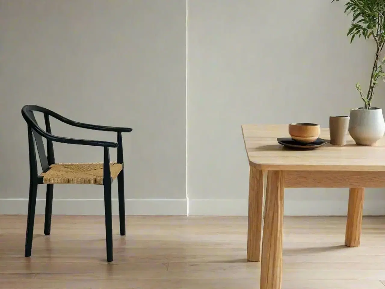 Billede 2 - Shanghai Spisebordstol fra NORR11 (Sort/træ)