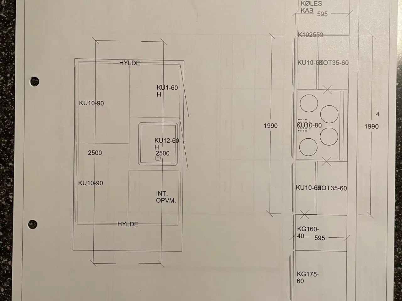 Billede 10 - Komplet køkken med hvidevarer og køkkenø