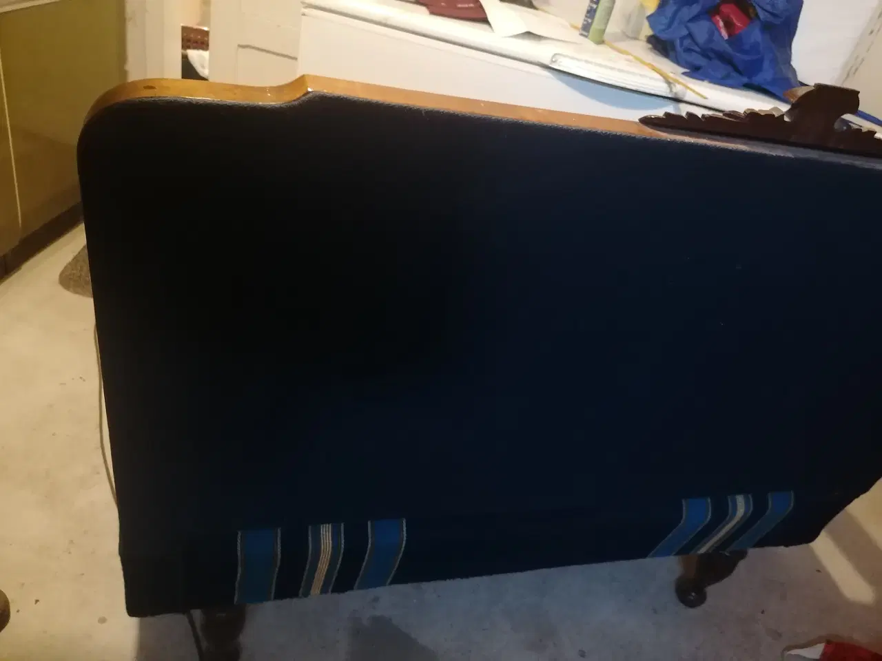 Billede 3 - Retro sofa med stribet uld stof 