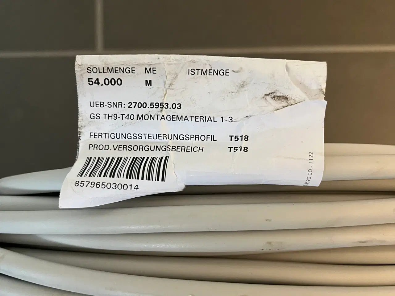 Billede 2 - 3 x 1,5mm2 kabel