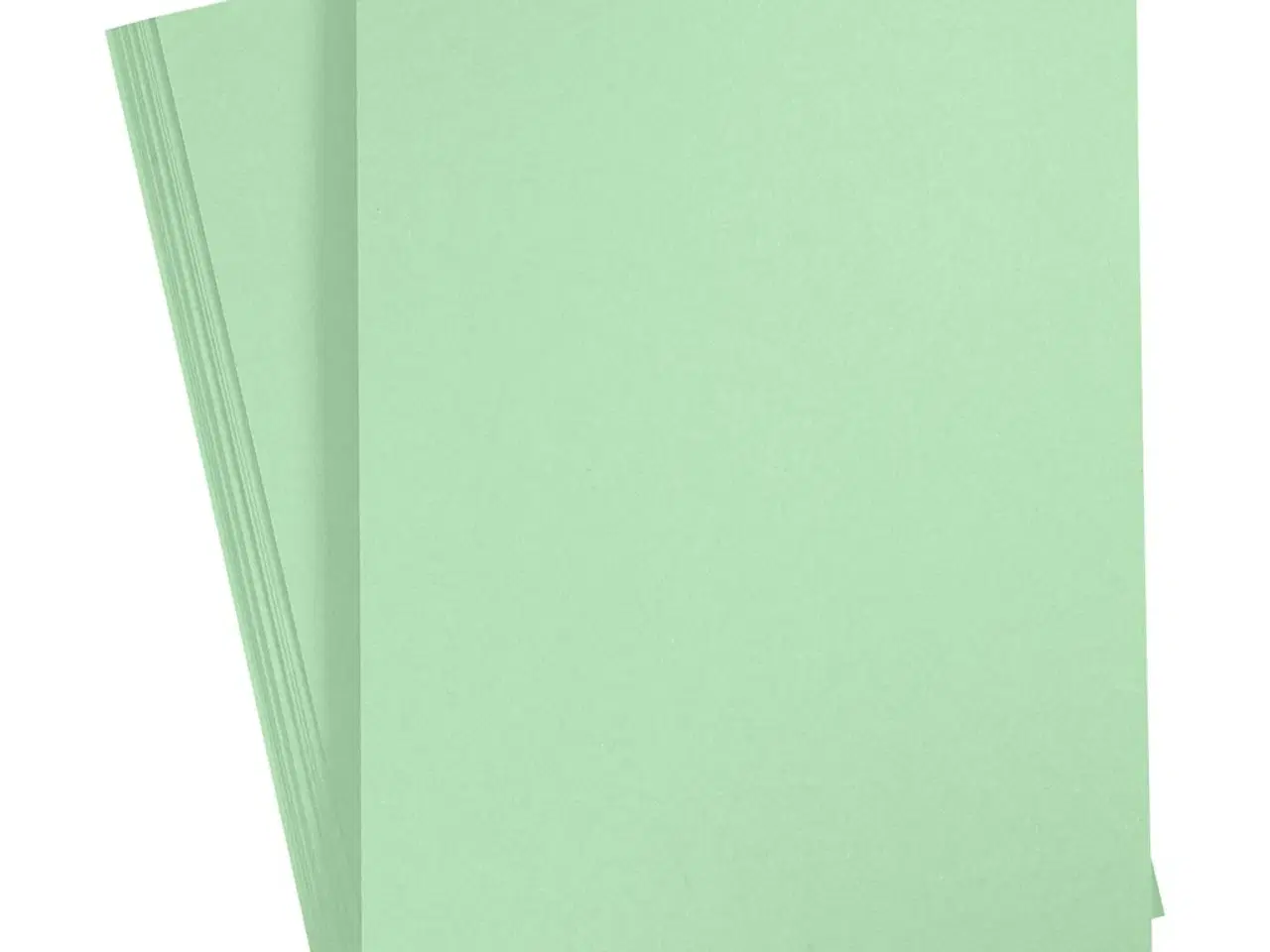 Billede 1 - Lys Grøn A4 Papir 80g - 20 Ark til Kreativitet