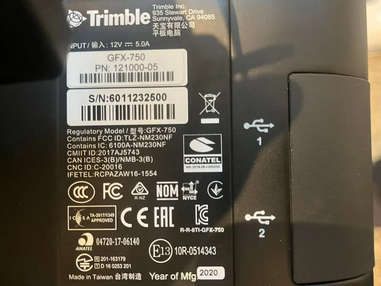 Billede 4 - Trimble GFX 750 skærm og Nav 900 antenne