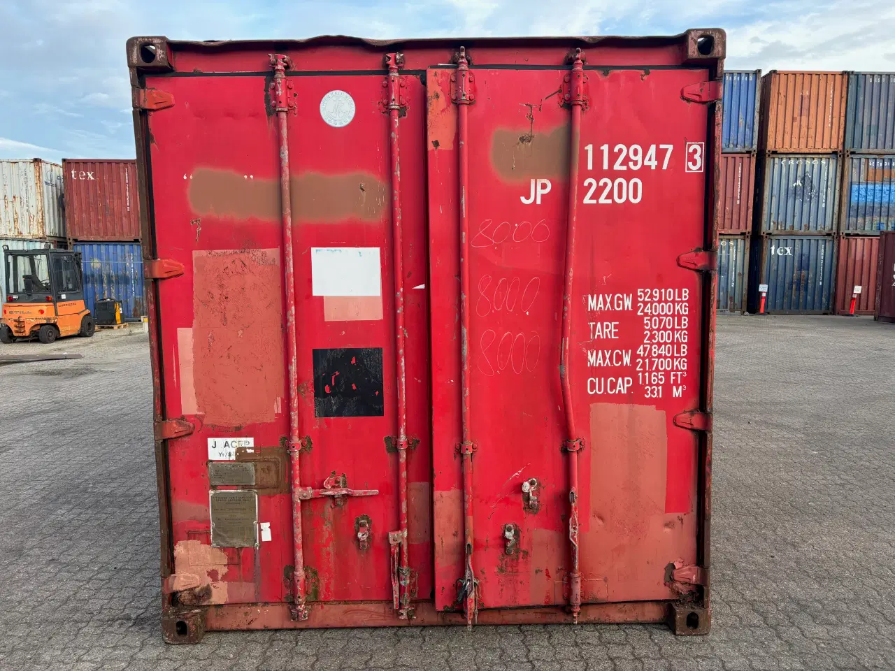 Billede 1 - 20 fods Container- ID: Rød - 112947-3