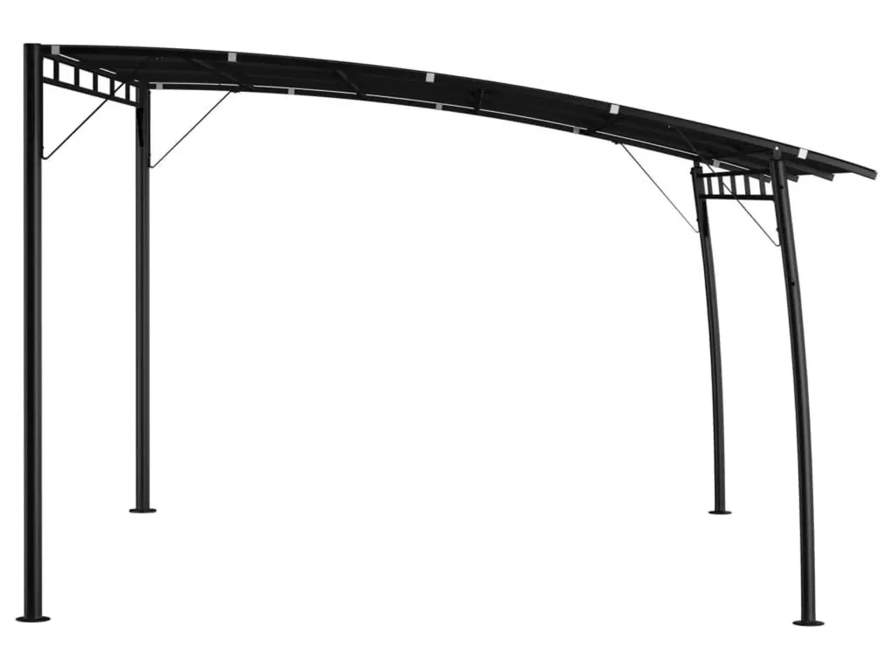 Billede 3 - Fritstående havemarkise 4x3x2,55 m antracitgrå